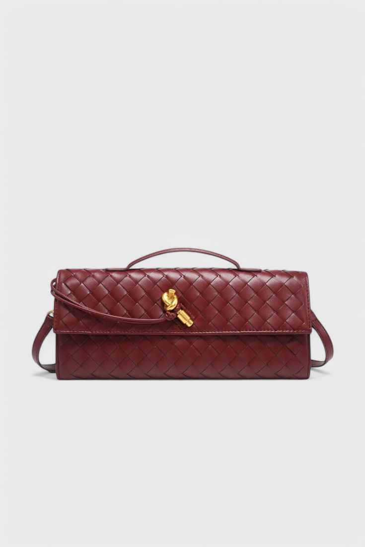 Melanie Clutch soma ar zelta mezglu detaļu