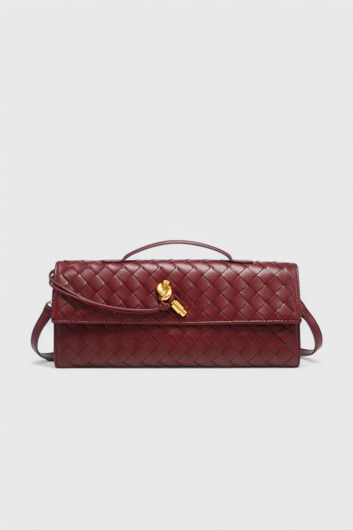 Melanie Clutch soma ar zelta mezglu detaļu