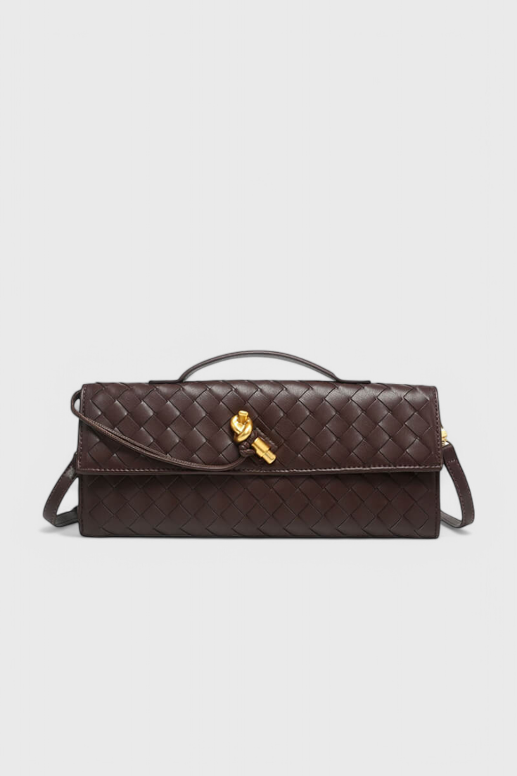 Melanie Clutch soma ar zelta mezglu detaļu