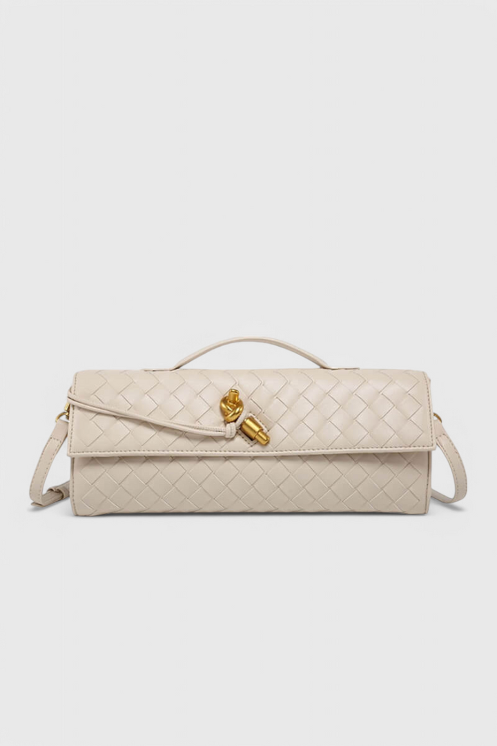 Melanie Clutch soma ar zelta mezglu detaļu