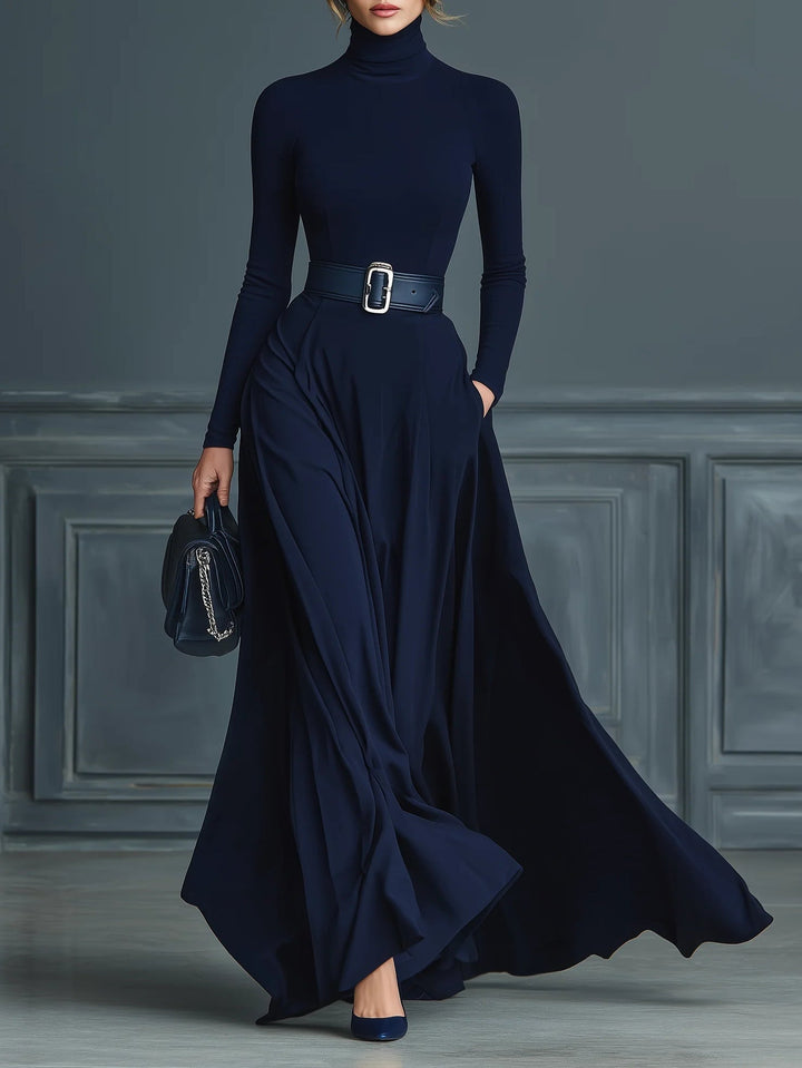 Elora™ | Eleganta maxi kleita ar augstu apkakli