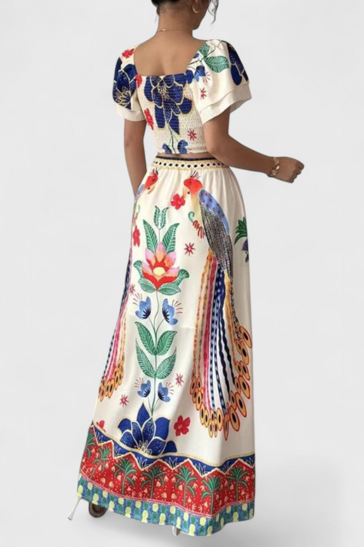 Itzel Boho komplekts ar etnisku rakstu