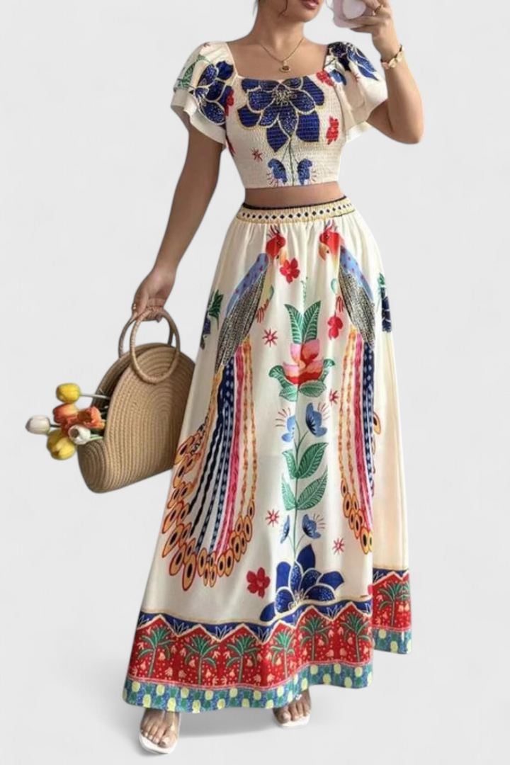 Itzel Boho komplekts ar etnisku rakstu