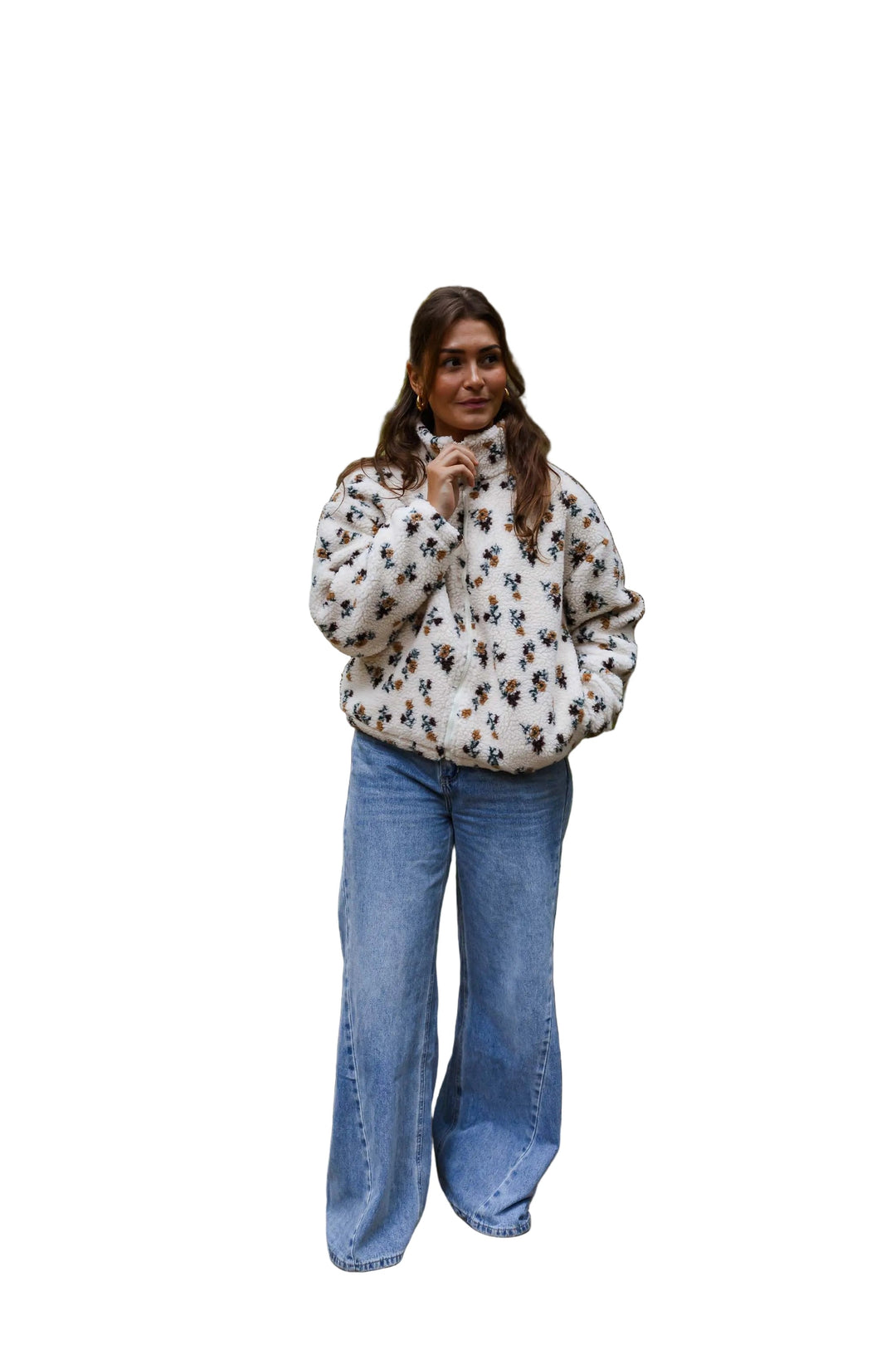 Ecru - Ziedu Fleece Jaka Alice