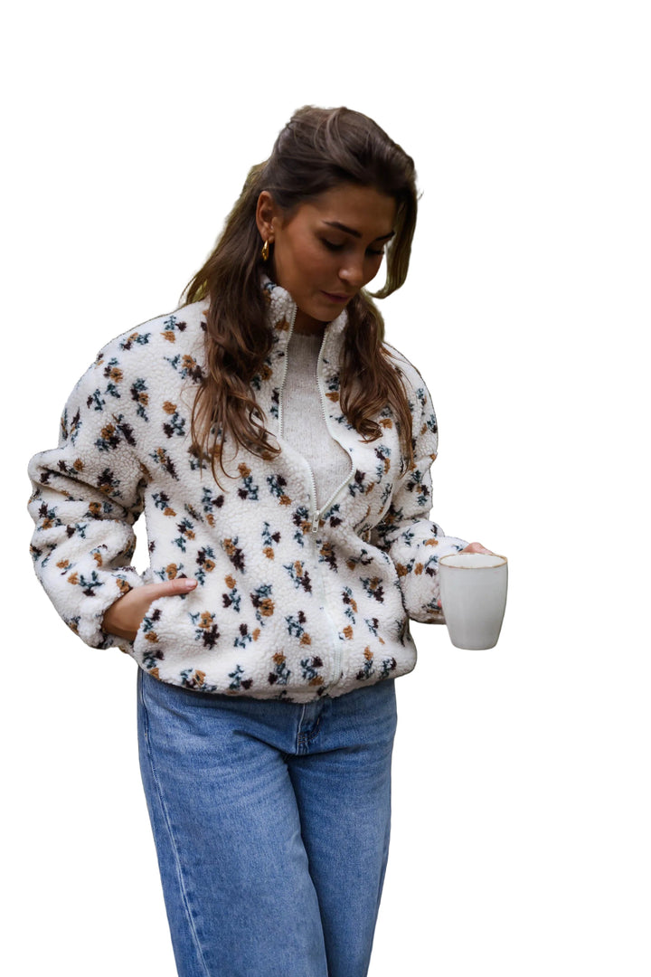 Ecru - Ziedu Fleece Jaka Alice