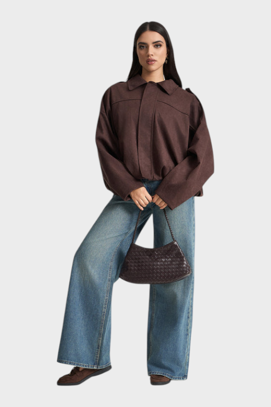 Vita | Suede bomber jaka
