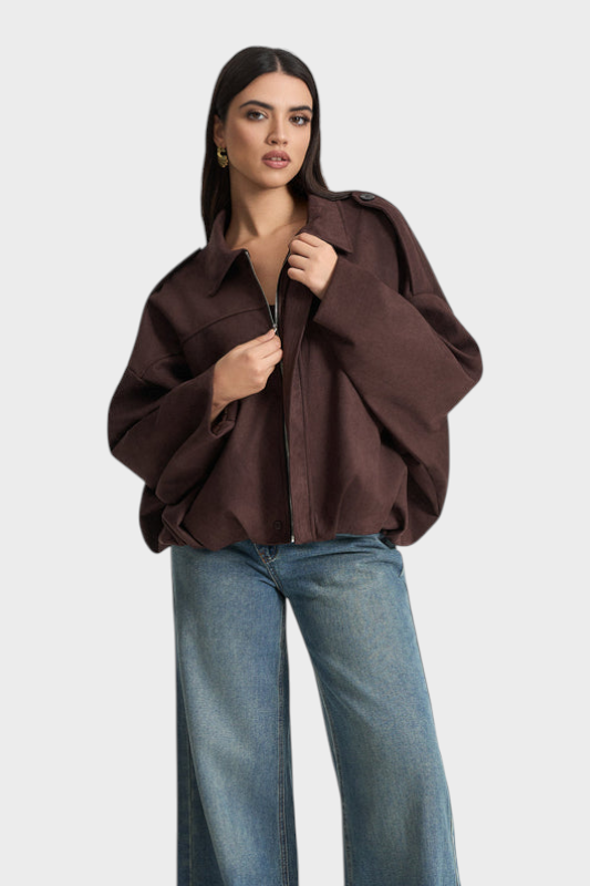Vita | Suede bomber jaka