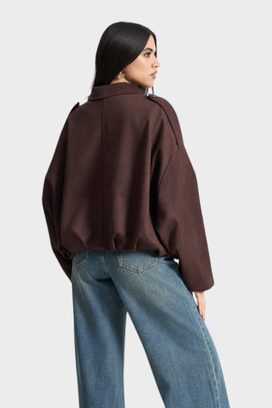 Vita | Suede bomber jaka