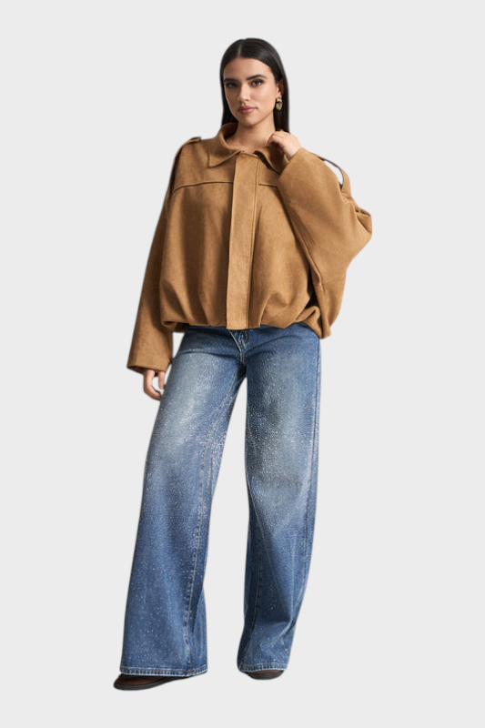 Vita | Suede bomber jaka