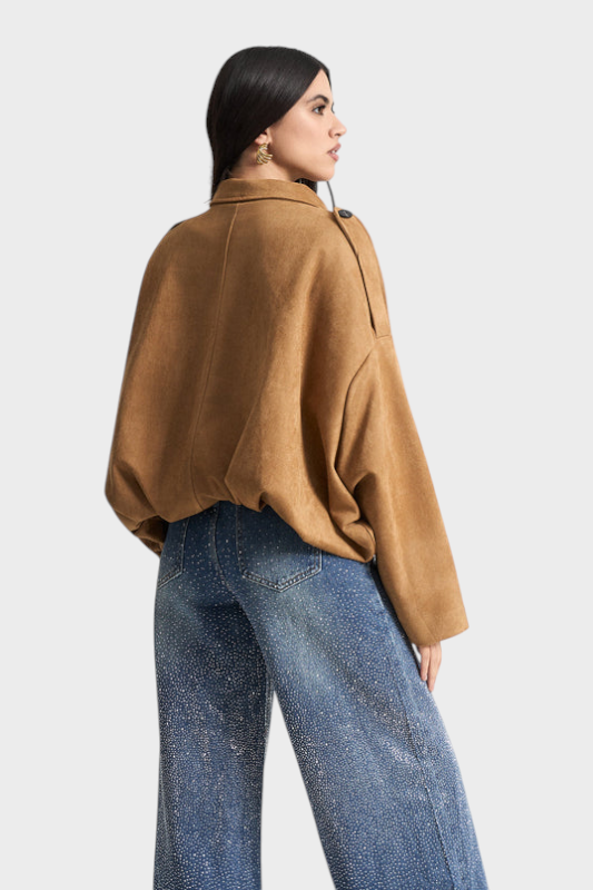 Vita | Suede bomber jaka
