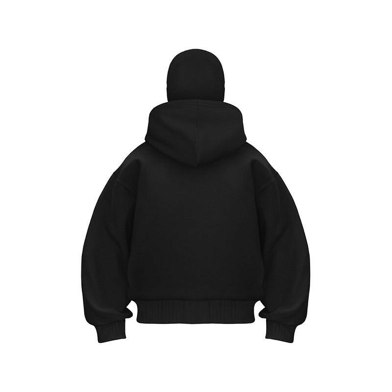 Ninja stila kapuce ar rāvējslēdzēju