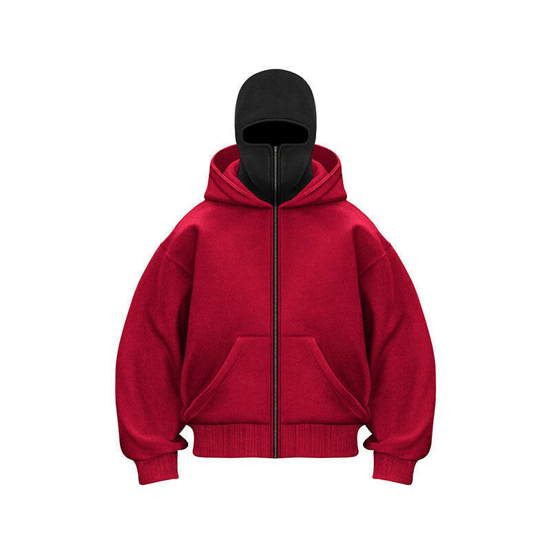 Ninja stila kapuce ar rāvējslēdzēju