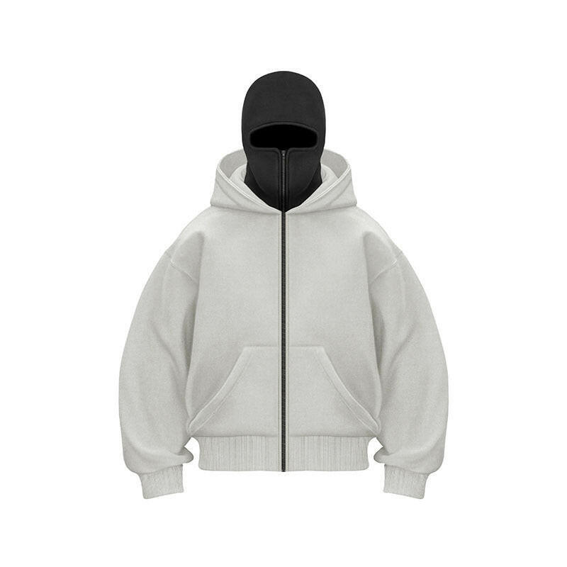Ninja stila kapuce ar rāvējslēdzēju